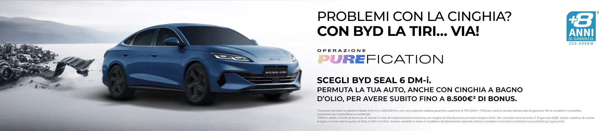 Offerte Operazione PUREFICATION ag亚洲集团 Seal 6 DM-i: Fino a 8.500€ di bonus*